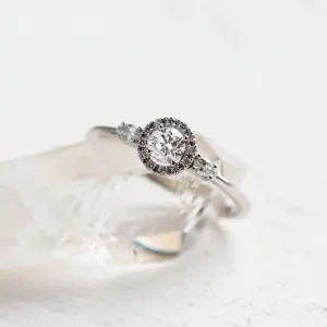Unusual engagement ring with diamonds CARLITA Thumbnail