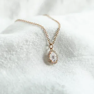 Gold necklace with moissanites GRANNY  Thumbnail