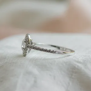 Double halo engagement ring with diamonds ELSA Thumbnail