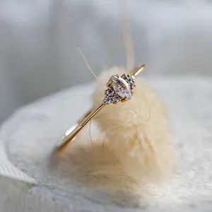Romantic engagement ring with diamonds MILLIANA Thumbnail