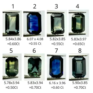 Gold ring with emerald sapphire and diamonds REZI Thumbnail