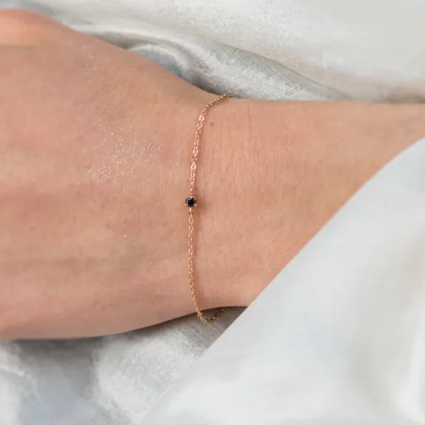 Minimalistický náramek s černým diamantem BLAKE Image