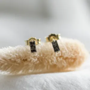 Jednoduché náušnice se salt and pepper diamanty KIKI Thumbnail