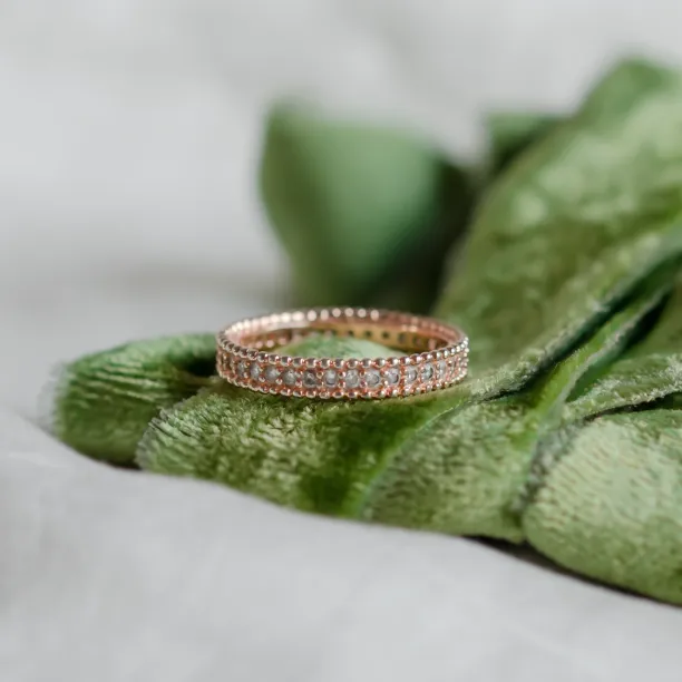 Unusual eternity ring with diamonds PERSEFONA Image
