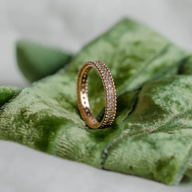 Unusual eternity ring with diamonds PERSEFONA Image