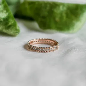 Unusual eternity ring with diamonds PERSEFONA Thumbnail
