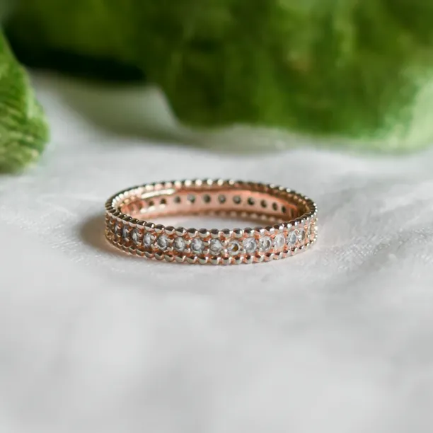 Unusual eternity ring with diamonds PERSEFONA Image