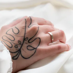 Matte irregular wedding bands ELISE Thumbnail