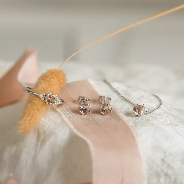 Morganite in gold jewelry collection ANASTASIA Image