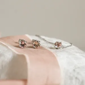 Morganite in gold necklace DAISY Thumbnail