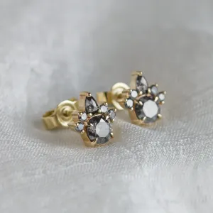 Romantické náušnice se salt and pepper diamanty AURA Thumbnail