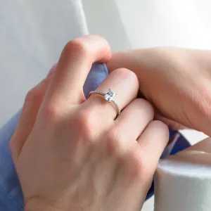 Original engagement ring with moissanites BIBI Thumbnail