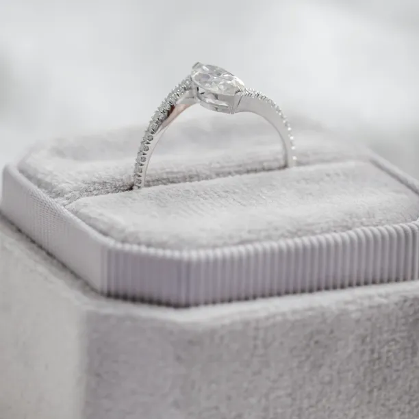 Engagement ring with marquise moissanite ELEGY Image