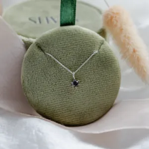 Minimalist necklace with salt and pepper diamond KAI Thumbnail