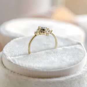 Profil cluster prstenu FERRARA se salt'n'pepper diamanty