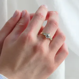 Elegant wedding set with moissanites HARPER