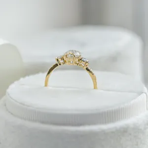 Elegant wedding set with moissanites HARPER