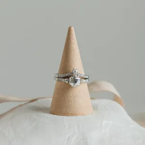 Elegant wedding set with moissanites HARPER