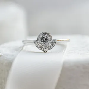 Engagement set with salt and pepper diamonds BRIGHTON Thumbnail