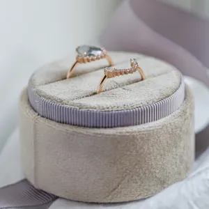 Set of gold rings with salt and pepper diamonds ELLINGTON Thumbnail