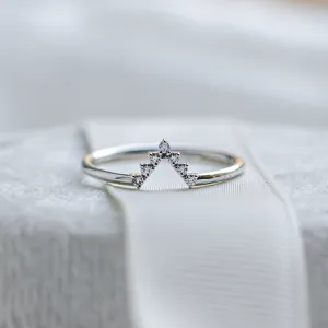 Diamond curved wedding ring REGGIANA Thumbnail