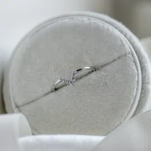 Diamond curved wedding ring REGGIANA Thumbnail