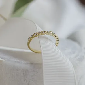 Unusual wedding rings with diamonds in vintage style LAZZI Thumbnail