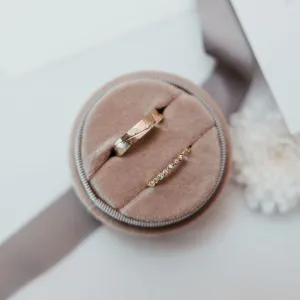 Unusual wedding rings with diamonds in vintage style LAZZI Thumbnail