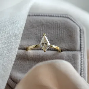 Simple engagement ring with kite moissanite DOMICUS Thumbnail