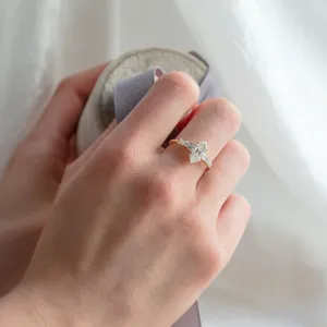 Elegant ring with hexagon moissanite DUKE Thumbnail