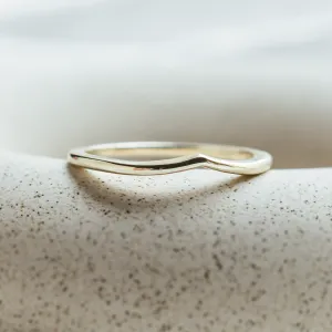 Minimalist curved wedding ring CATANIA Thumbnail