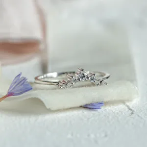 Curved diamond ring ERISILDA Thumbnail