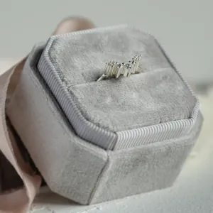 Curved diamond ring ERISILDA Thumbnail