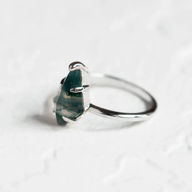 Ring with kite moss agate SAMUEL Image