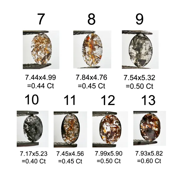 Gold bracelet with salt and pepper diamond WILLI Image