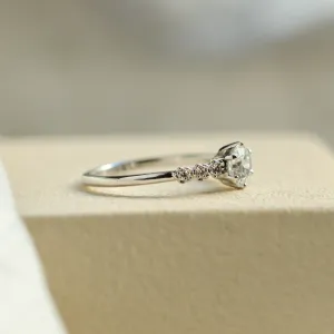 Romantic engagement diamond ring MIZI Thumbnail