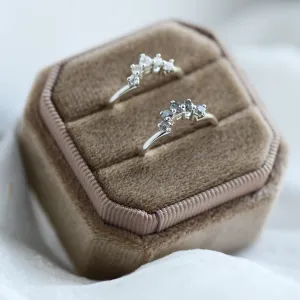 Vykrojený snubní prsten se salt'n'pepper diamanty ENZO Thumbnail