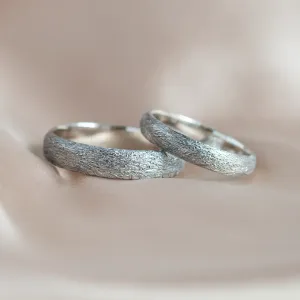 Wedding rings with unusual surface MARTAS