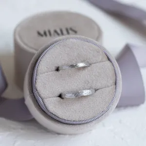 Gold twig wedding rings MIANA Thumbnail