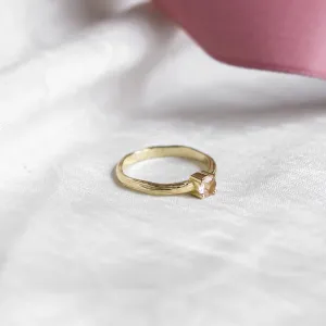 Unusual engagement ring with morganite MORGI Thumbnail