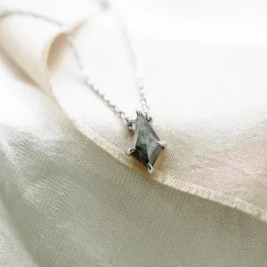 Gold necklace with salt and pepper diamond MELBOURNE Thumbnail