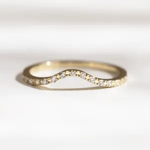 Gold eternity ring with diamonds TIEROS Thumbnail