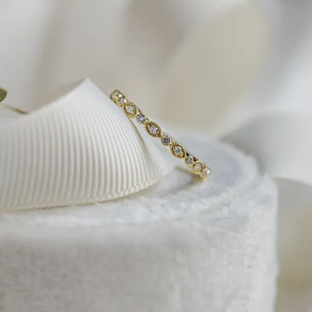 Vintage eternity ring with diamonds LATVIA Image