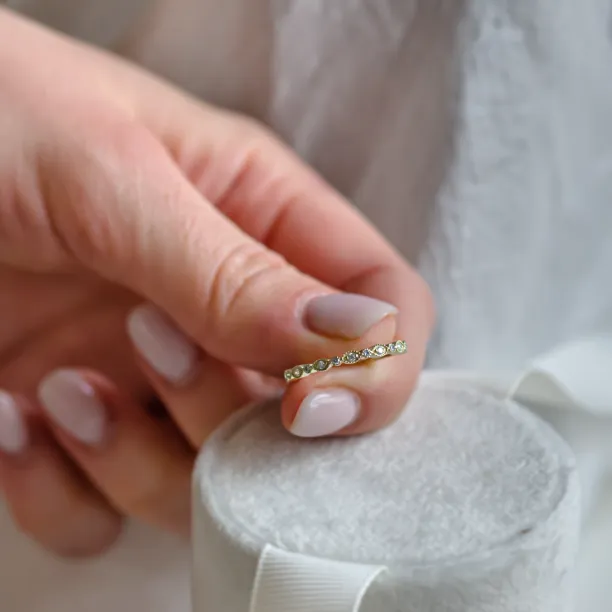 Vintage eternity ring with diamonds LATVIA Image