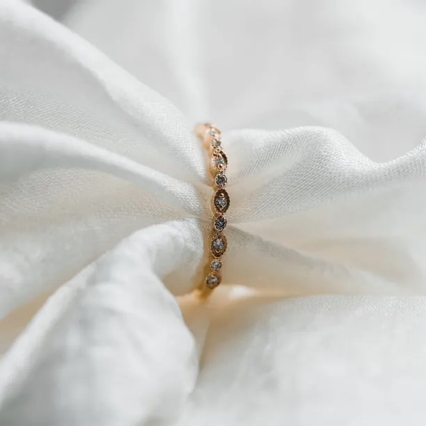 Vintage eternity ring with diamonds LATVIA Image