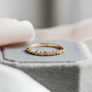 Vintage eternity ring with diamonds LATVIA Thumbnail