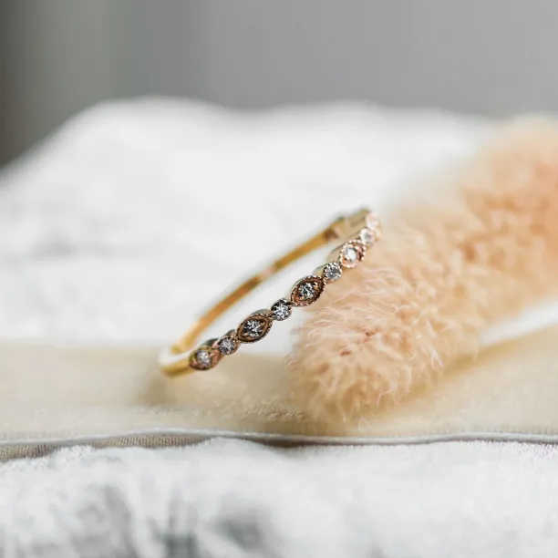 Vintage eternity ring with diamonds LATVIA Image