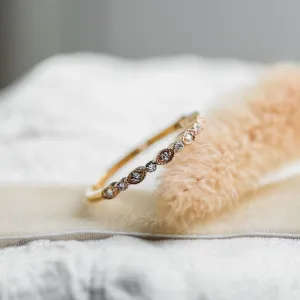 Vintage eternity ring with diamonds LATVIA Thumbnail