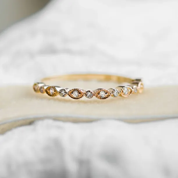 Vintage eternity ring with diamonds LATVIA Image