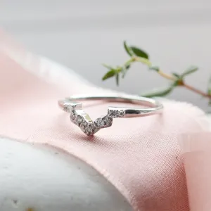 Vykrojený snubní prsten s diamanty HARRY Thumbnail